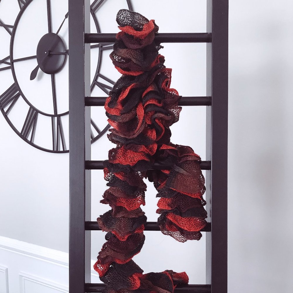 Orange and Brown Autumn Scarf